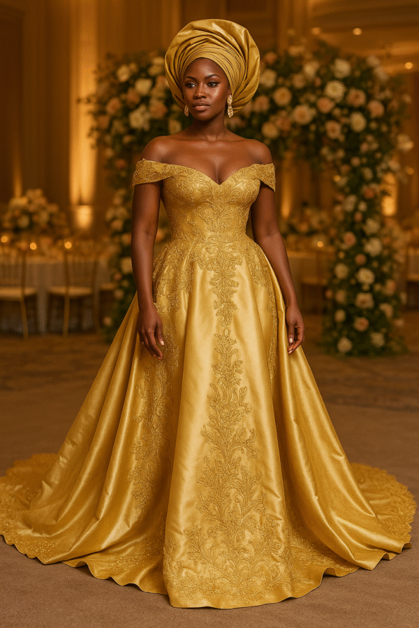 Silk Aso-Ebi Gown